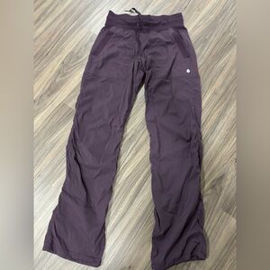 SOLD Lululemon plum purple mid rise dance studio pant regular length
